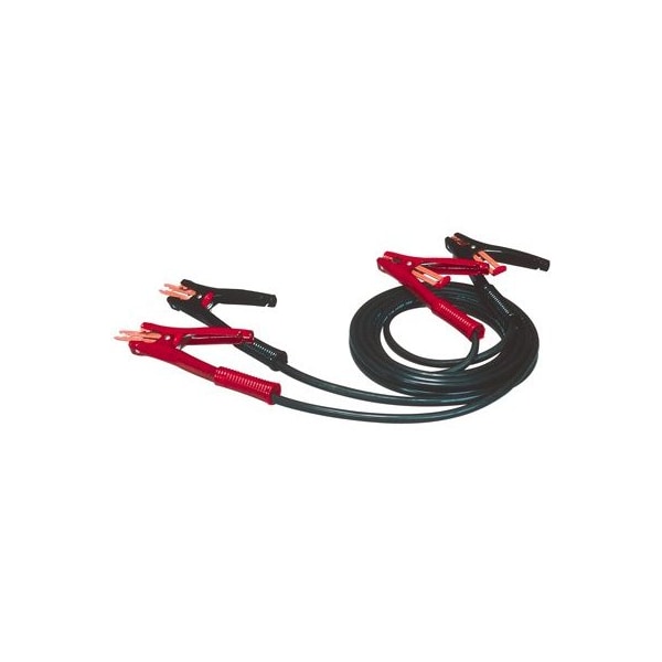 BOOSTER CABLE 500A 15FT 4 AWG CLAMPS